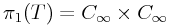 \pi _{1}(T)=C_{{\infty}}\times C_{{\infty}}