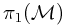 \pi _{1}({\cal M})